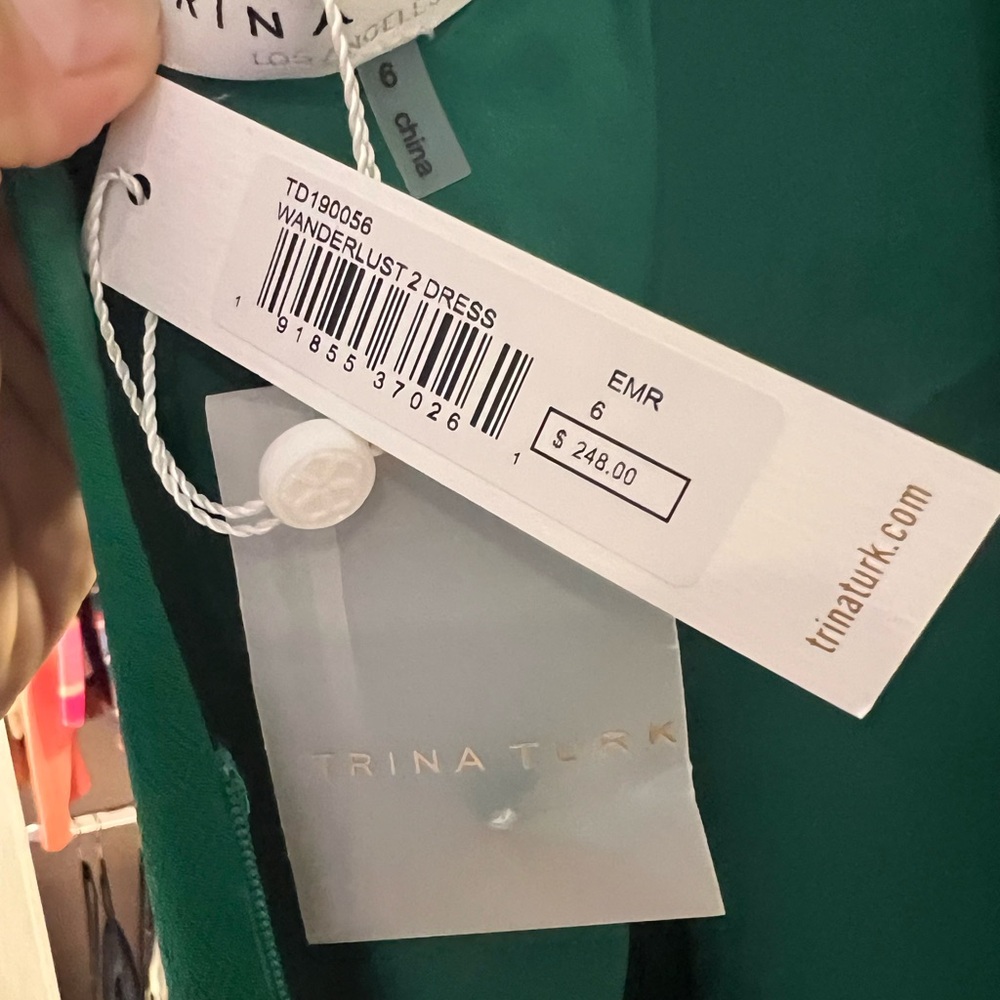 Trina Turk Strapless Green Dress - Picture 6 of 8